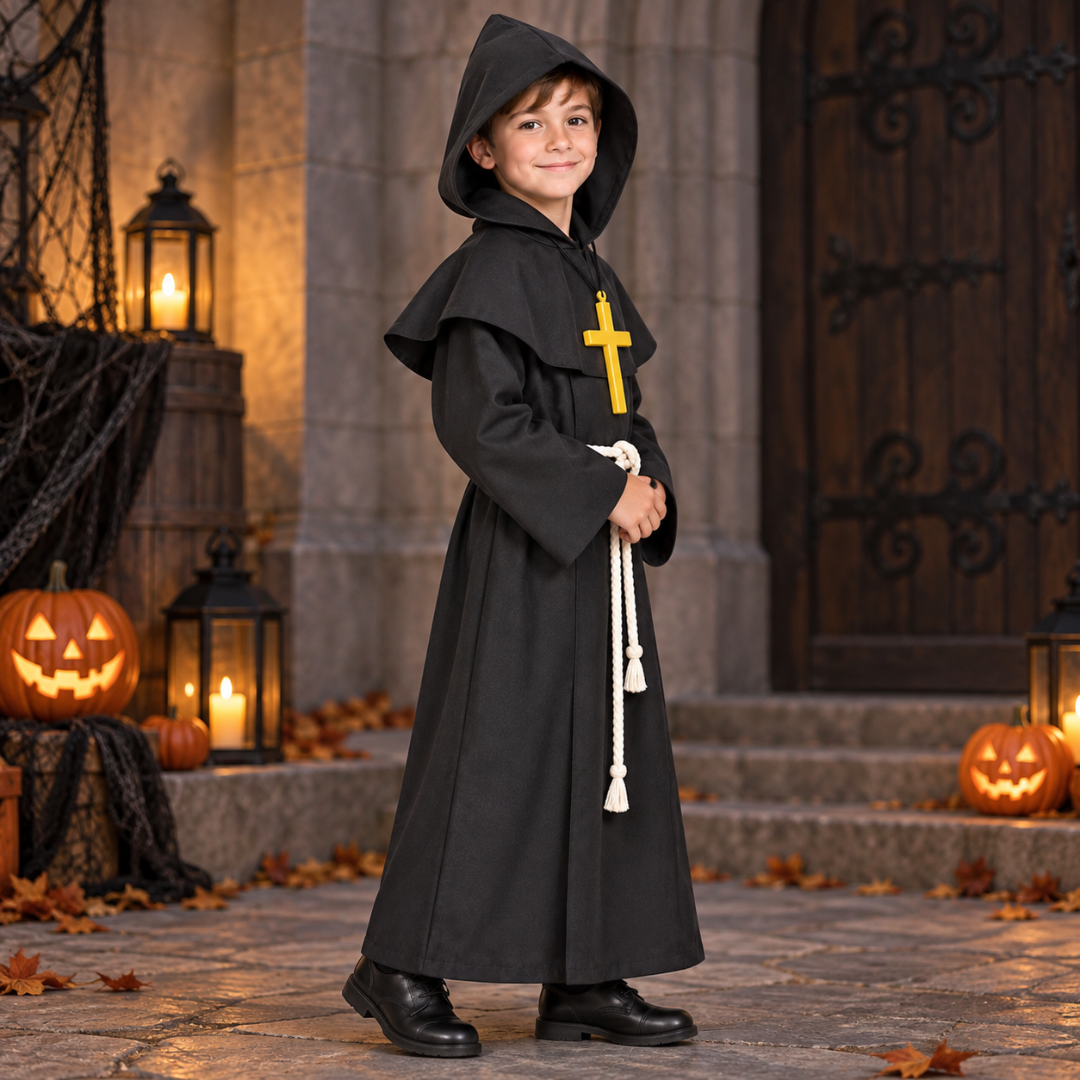 Black Priest Costume - Size XL - Age 10 to 12