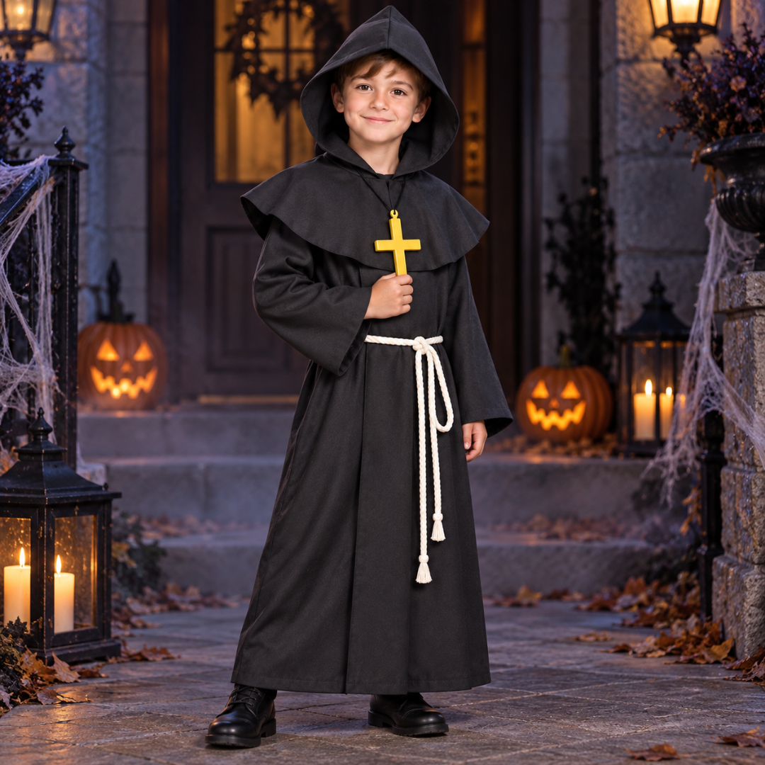 Black Priest Costume - Size XL - Age 10 to 12