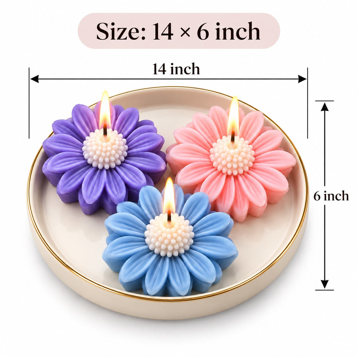 Daisy Candle Handheld Bouquet | Colourful Flower-Shaped Candle Bouquet with Elegant Gift Wrap for Birthday, Anniversary, Wedding & Gifting