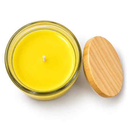 Gemini Zodiac Candle (Mithun Rashi) | Luxury Yellow Scented Astrology Candle with Gemini-Inspired Fragrance in Glass Jar