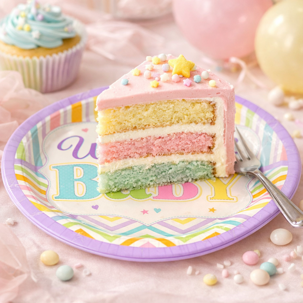 Baby Shower Theme Party Paper Plates - 9 inches - 8PC