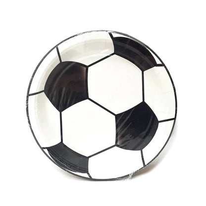 "Soccer Theme Party Paper Plates 10PC - Football Tableware | Wanna Party" - Image 1