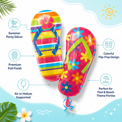 Flip Flop Slippers Foil Balloon
