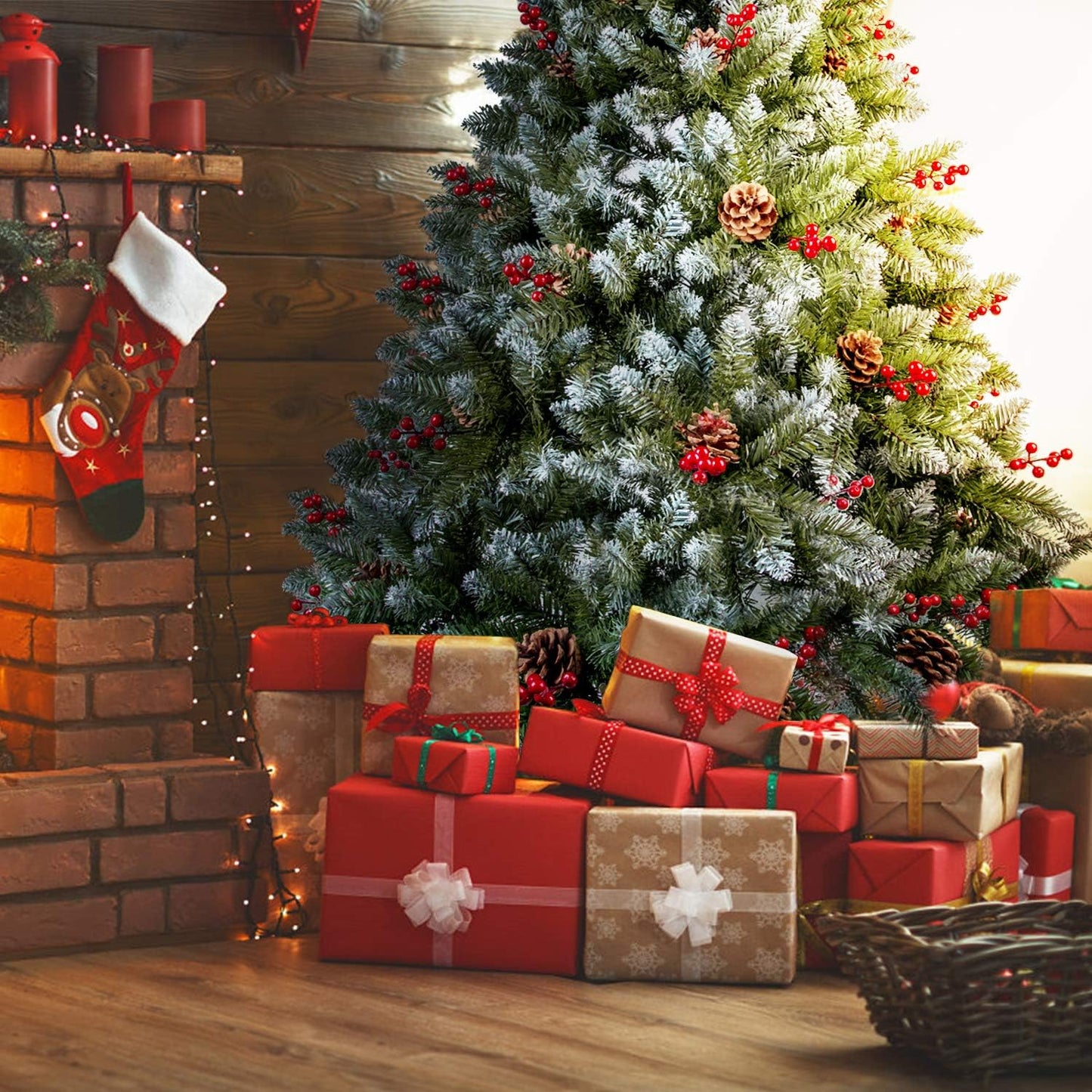 Pine & Cherry Fancy Christmas Tree - 10FT