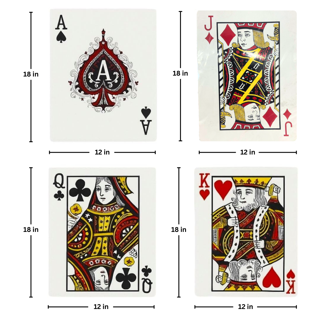 Card Party Ace Placemat for Table Decor or Cutout for Decoration