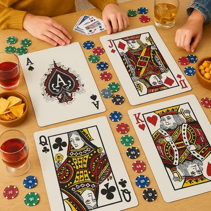 Card Party Jack Placemat for Table Decor or Cutout for Decoration