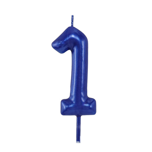 Number 1 Candle - Blue
