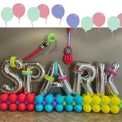 16 Letter K Silver Balloon