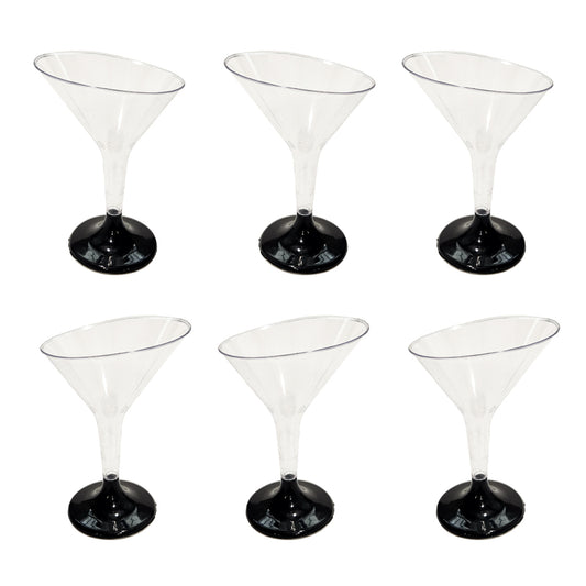 Martini Glasses Clear - 6PC - 100ML