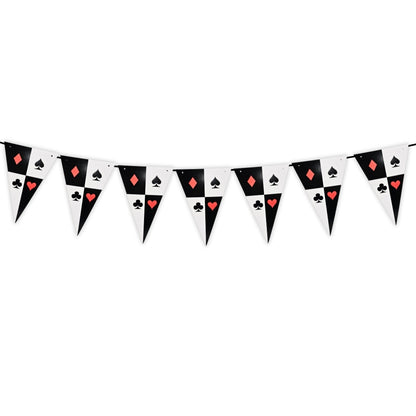 Card Party Casino Bunnting -Over 9Ft