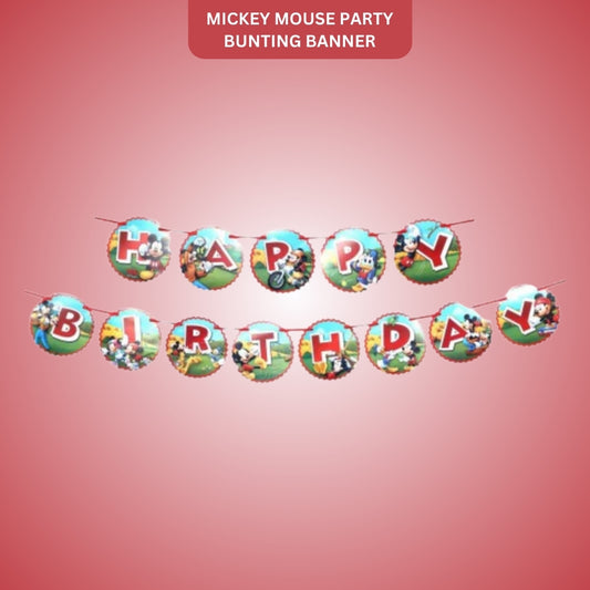 Mickey Party Bunting Banner