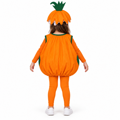 Halloween Pumpkin Costume for Kids | Cute Pumpkin Fancy Dress for Halloween Parties, School Events & Role Play