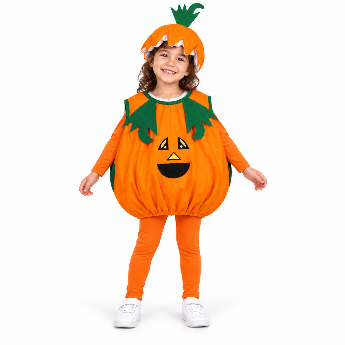 Halloween Pumpkin Costume for Kids | Cute Pumpkin Fancy Dress for Halloween Parties, School Events & Role Play
