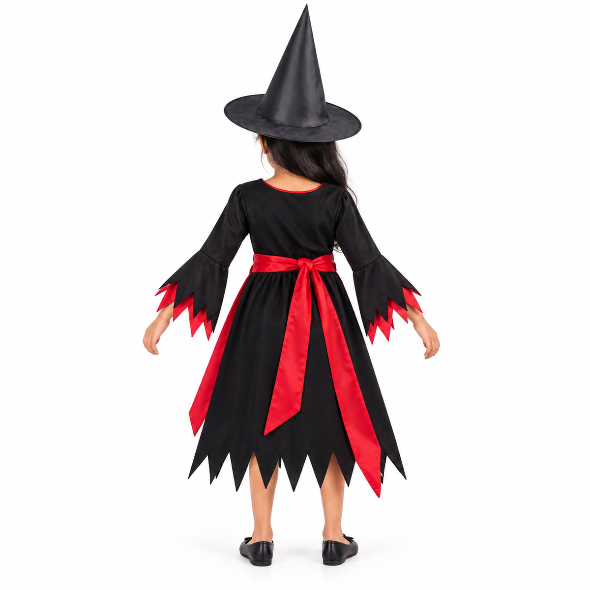 Halloween Black & Red Witch Costume