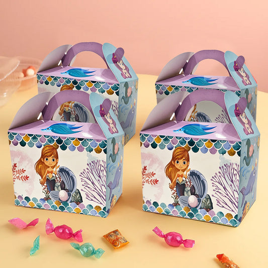 Mermaid Theme Treat Box for Return Gift/ Party Favour - 10PC