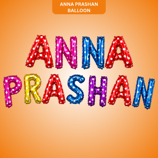 Anna Prashan Balloon Banner Set - Air Filled - 11PC - Wanna Party - front