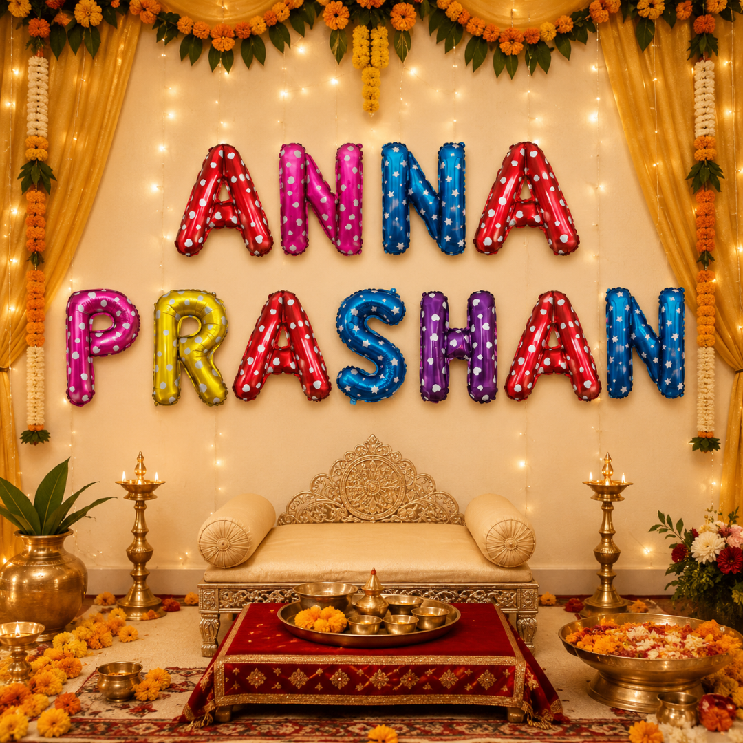 Anna Prashan Balloon Banner Set - Air Filled - 11PC - Wanna Party - lifestyle