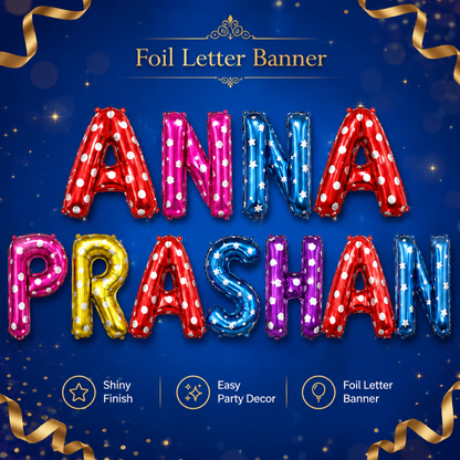 Anna Prashan Balloon Banner Set - Air Filled - 11PC - Wanna Party - decor