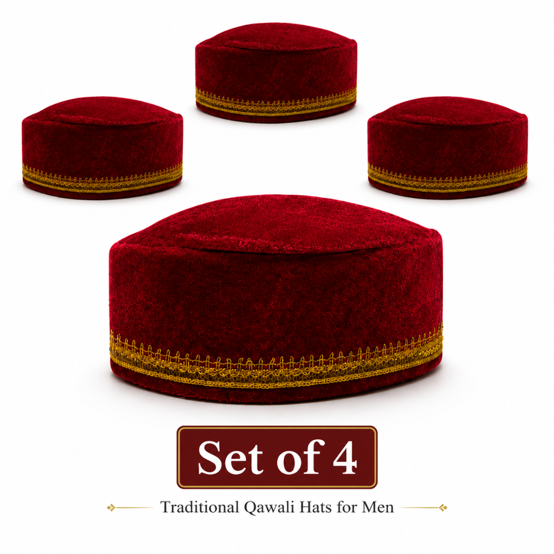 Qawali Hats for Men - Set of 4PC