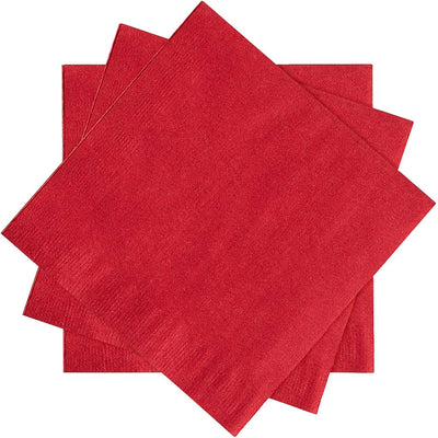 Red Paper Napkins - 20PC