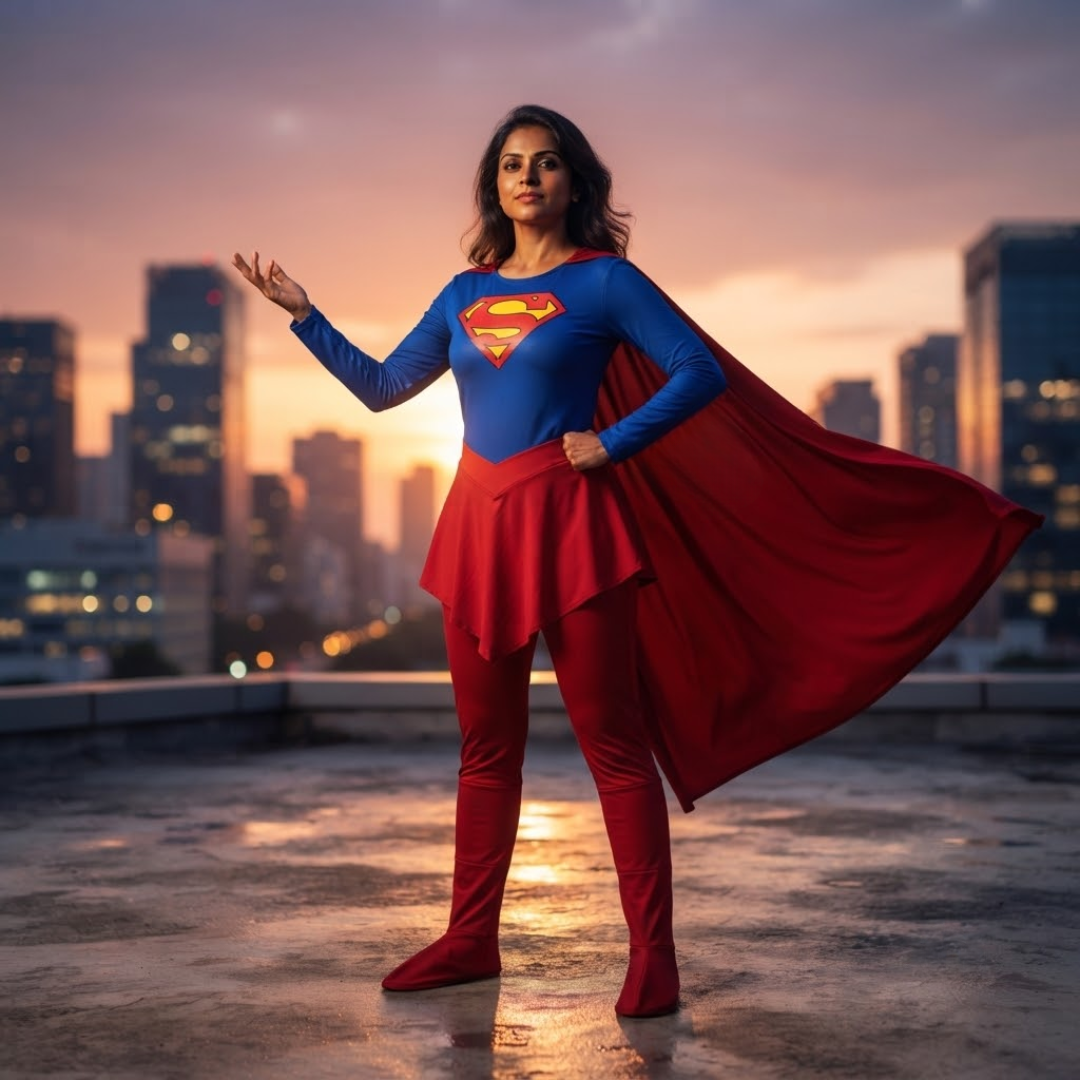"Adult Superheroine Costume for Women – Size M | Hero-Inspired Fancy Dress for Theme Parties, Halloween & Costume Events  "
