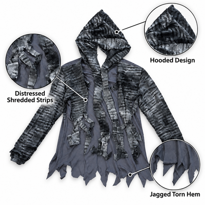 Halloween Ghoul Costume for Adults | Spooky Ghost-Inspired Fancy Dress for Haunted House Parties & Costume Events