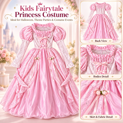 Fairytale Princess Costume for Girls - Size L | Kids Princess Fancy Dress for Age 8 to 10 Years