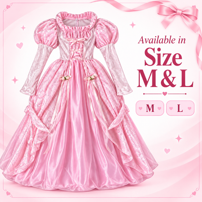 Fairytale Princess Costume for Girls - Size L | Kids Princess Fancy Dress for Age 8 to 10 Years