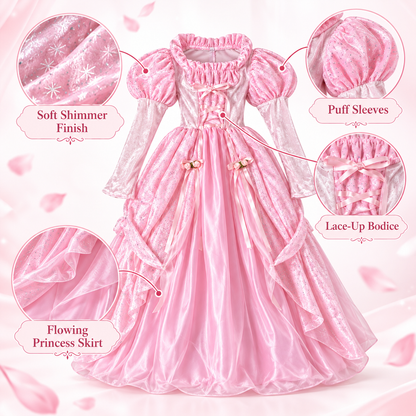Fairytale Princess Costume for Girls - Size L | Kids Princess Fancy Dress for Age 8 to 10 Years
