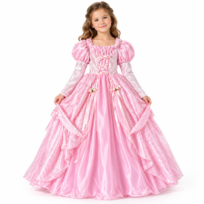 Fairytale Princess Costume for Girls - Size L | Kids Princess Fancy Dress for Age 8 to 10 Years