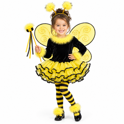 Bumble Bee Costume for Kids – Size S | Cute Bee-Inspired Fancy Dress for School Events, Theme Parties & Role Play