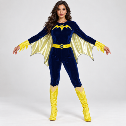 Adult Bat-Inspired Superhero Costume for Women | Dark Heroine Halloween Fancy Dress for Theme Parties & Costume Events