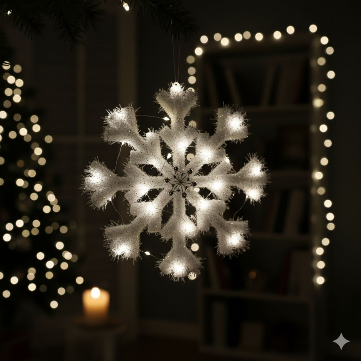 Foam Based Snow Flakes 12" - 1PC