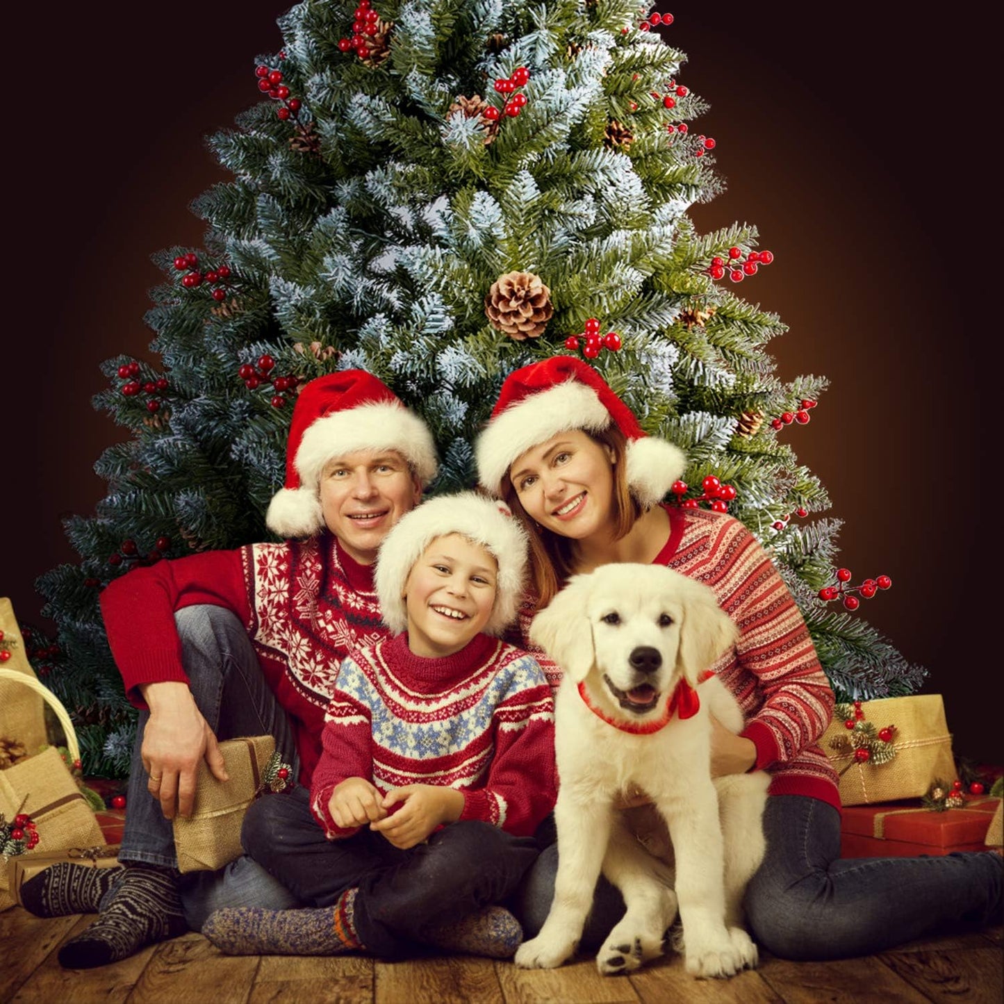 Pine & Cherry Fancy Christmas Tree - 10FT