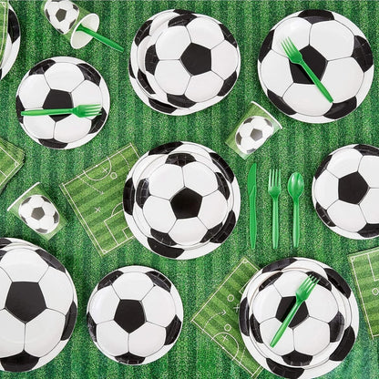 "Soccer Theme Party Paper Plates 10PC - Football Tableware | Wanna Party" - Image 6
