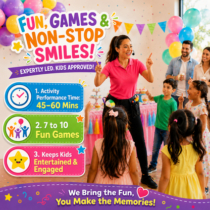 Games Coordinator For Kids on Hire