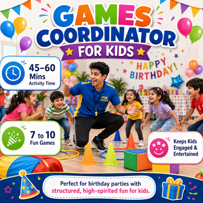 Games Coordinator For Kids on Hire