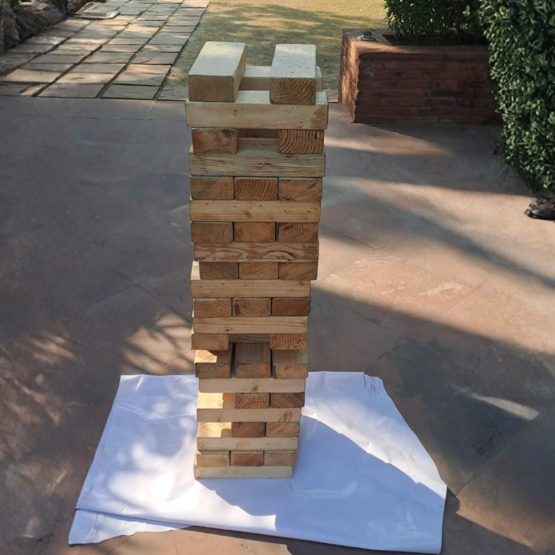 Giant Jenga Game for Mehendi or Birthday Party for Rent