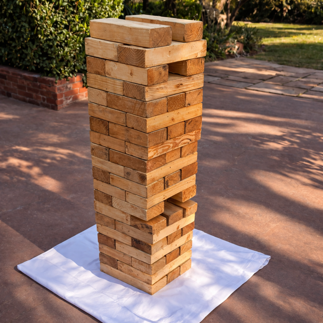 Giant Jenga Game for Mehendi or Birthday Party for Rent