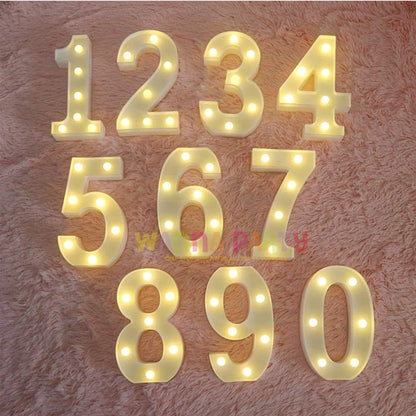 LED White Marquee Numericals - Numerical 3 or No. 3 - 11 inches in Size