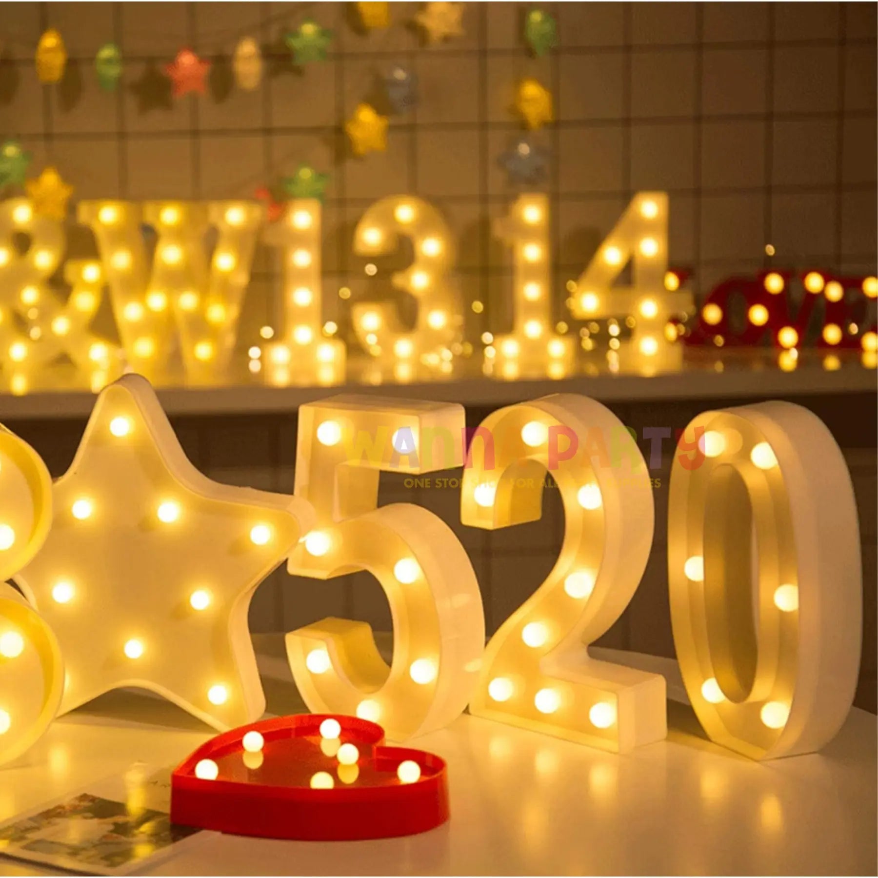 LED White Marquee Numericals - Numerical 3 or No. 3 - 11 inches in Size