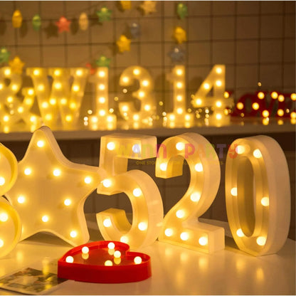 LED White Marquee Numericals - Numerical 3 or No. 3 - 11 inches in Size