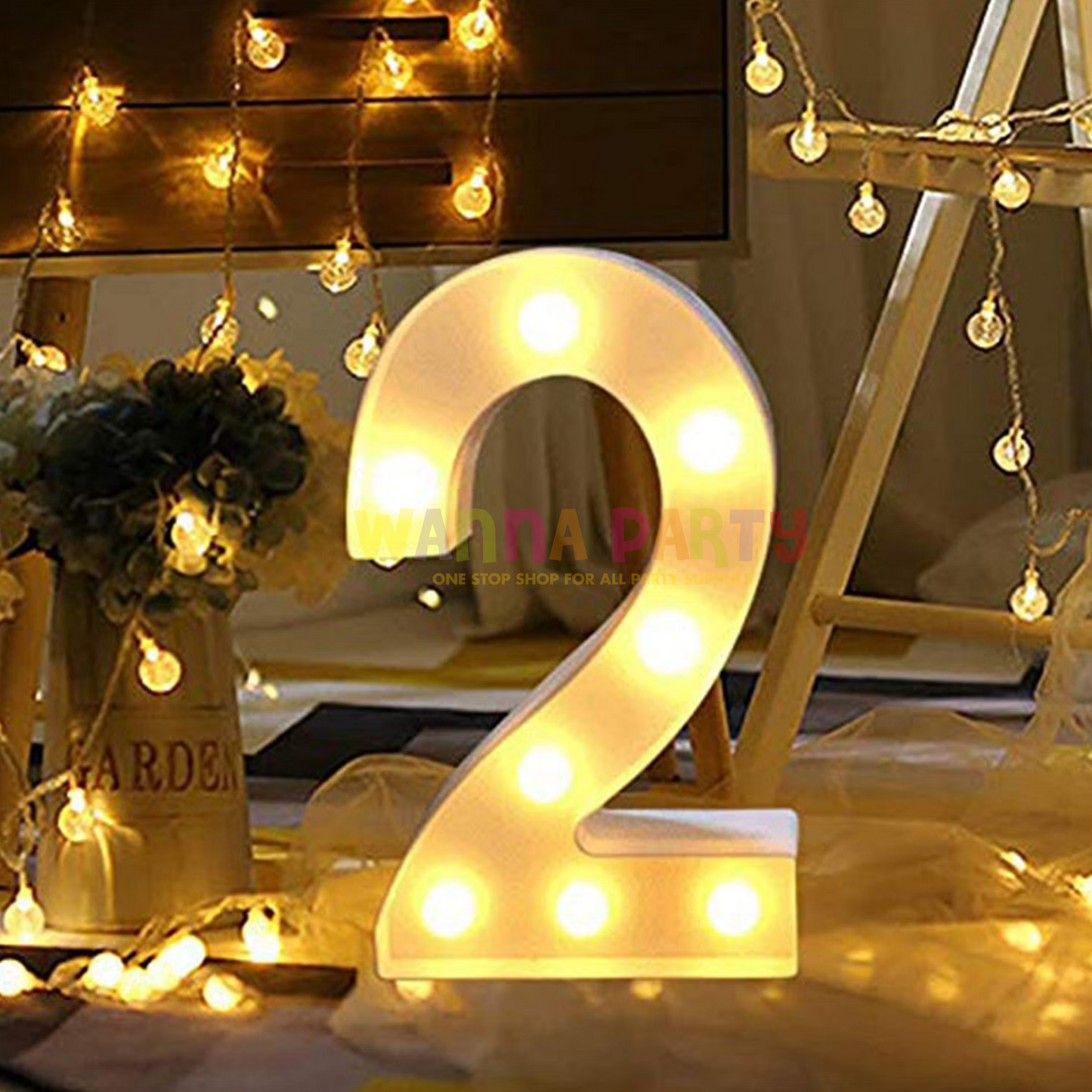 LED Number 2, Light Up Marquee Letters