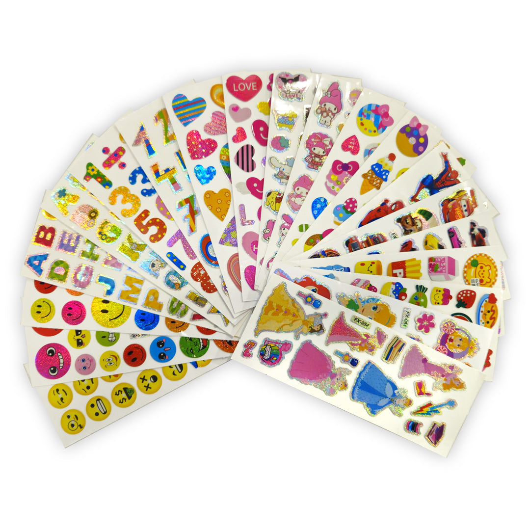3D Puffy PVC Stickers 20 Sheets - Cute Return Gift Favors | Wanna Party - Image 2