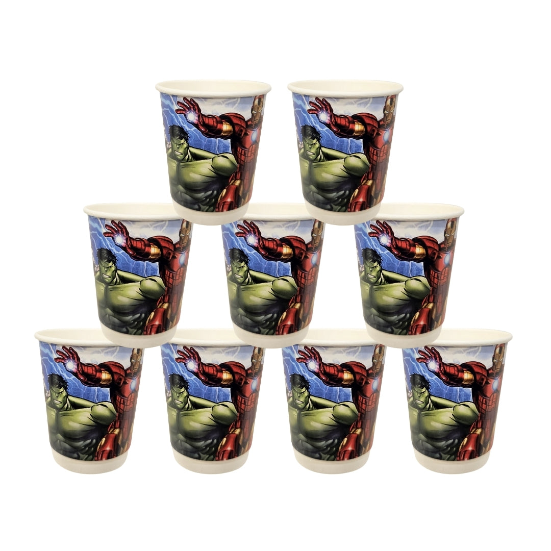 Avengers Theme Party Paper Cups - 350ML  - 8PC