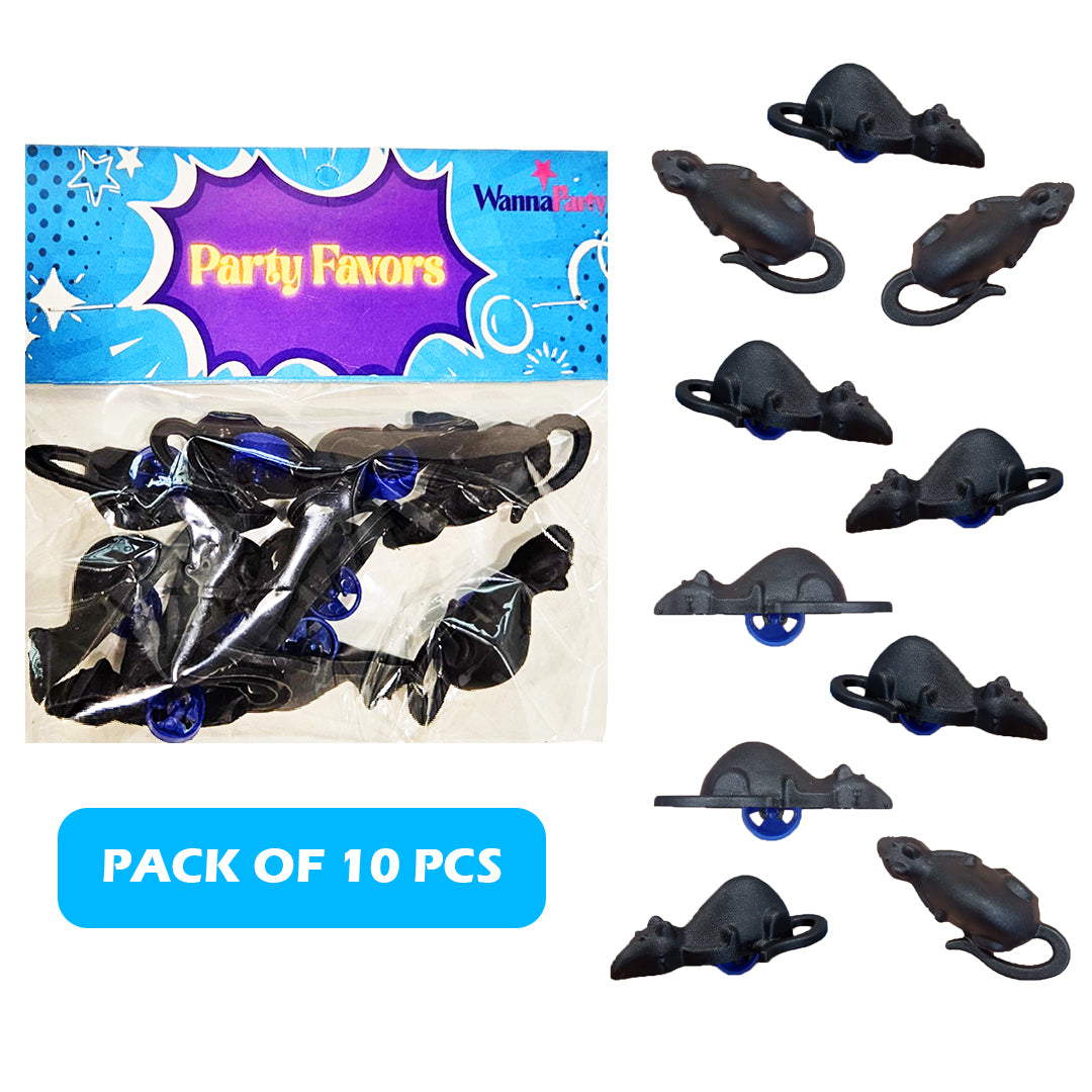 Creepy Small Rats with Wheel 10PC - Halloween Party Toys | Wanna Party - Image 7