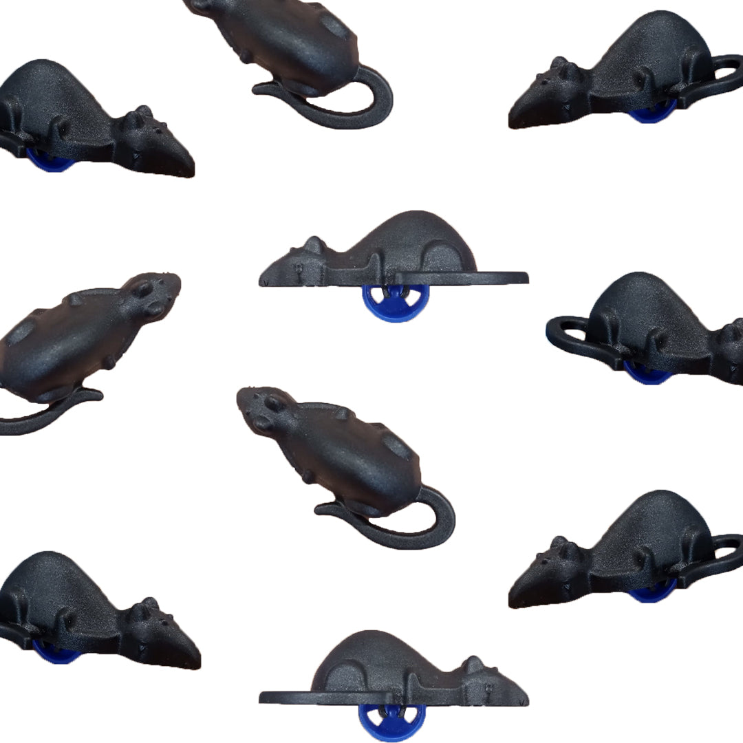 Creepy Small Rats with Wheel 10PC - Halloween Party Toys | Wanna Party - Image 1