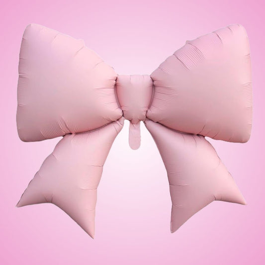 Pastel Pink Bow / Gift Ribbons Shaped Balloon - 30 inches - Helium Quality - 1PC