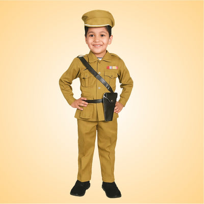 Brown Police Costume - Comunity Helpers - Wanna Party - front