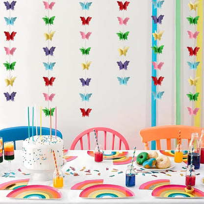 Butterfly Multicolor 3D String Decoration 9FT 4PC - Wall Decor | Wanna Party - Image 5